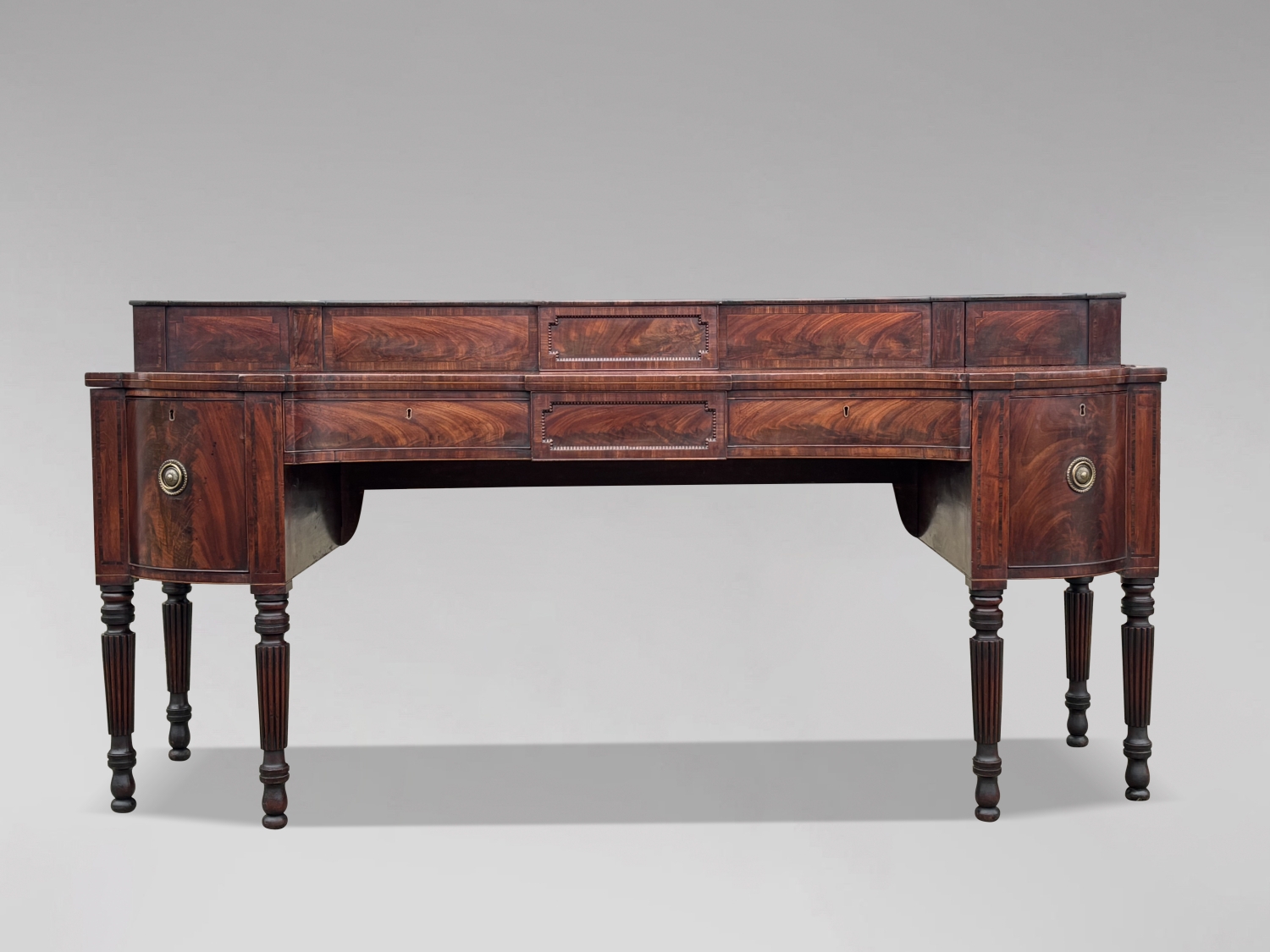 A Timeless Treasure: 18th Century George III Mahogany Pedestal Sideboard