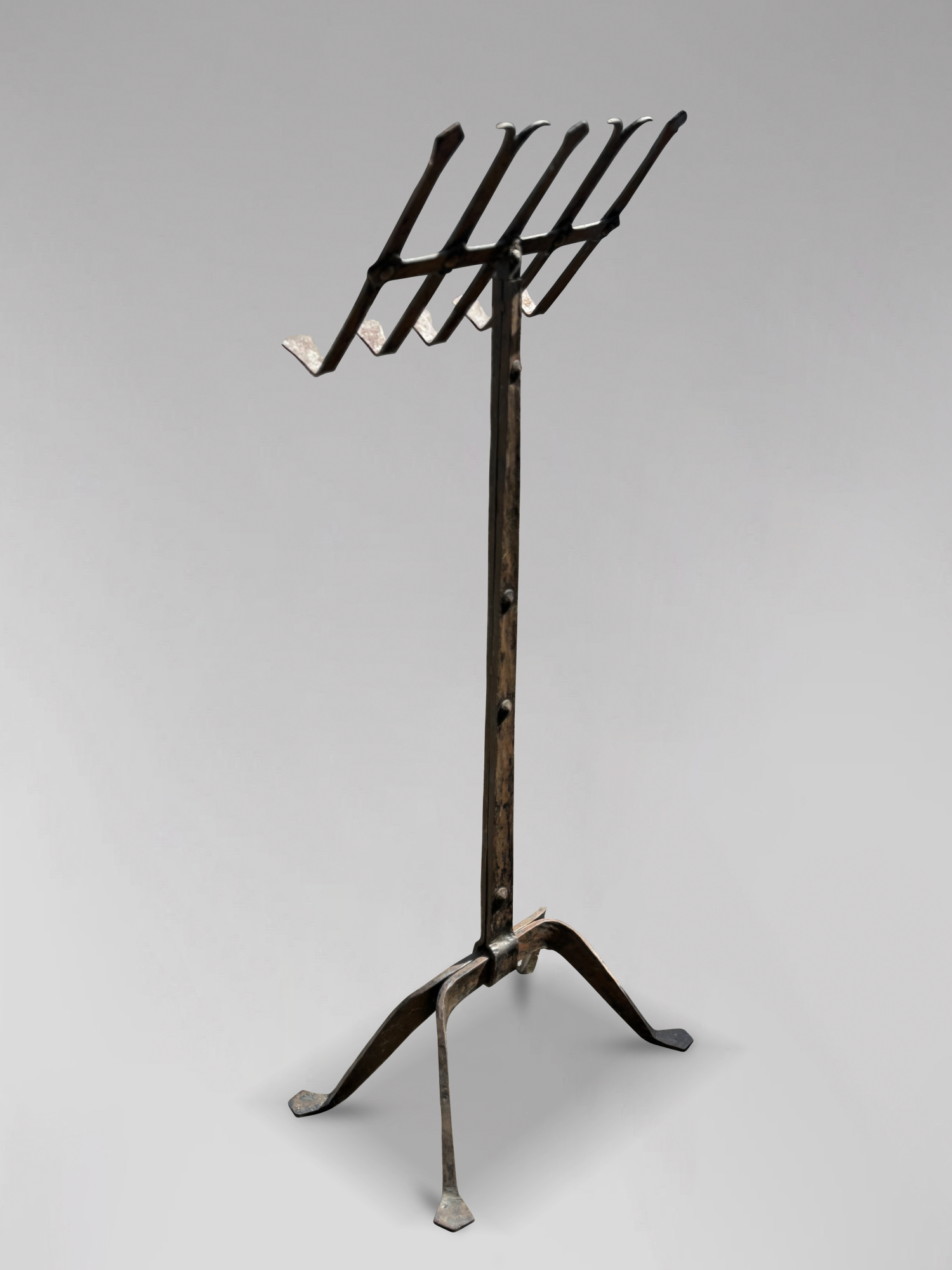 Antique Spotlight: 19th Century Wrought Iron Gothic Revival Floor Lectern