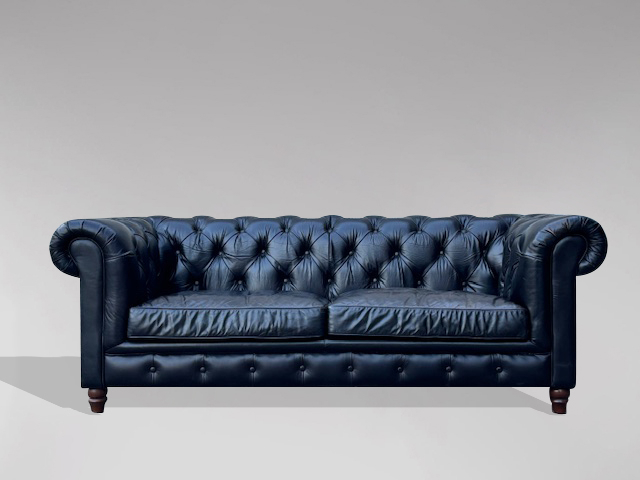 Create a Timeless Seating Arrangement with an Antique Leather Chesterfield Sofa and Armchairs