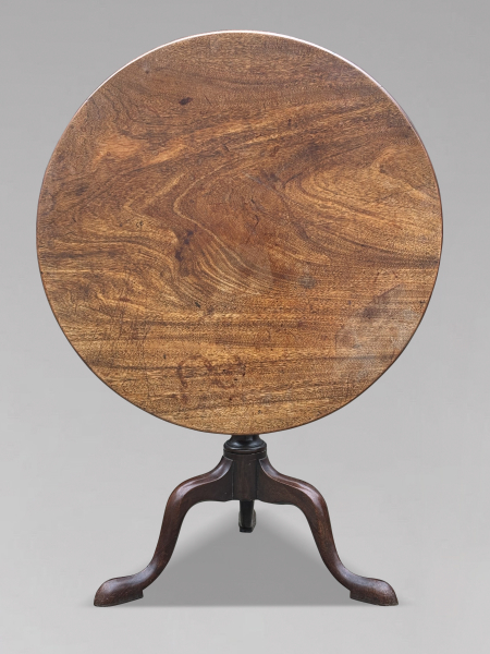 SOLD/18TH CENTURY GEORGE III PERIOD MAHOGANY TRIPOD TABLE, C1780
