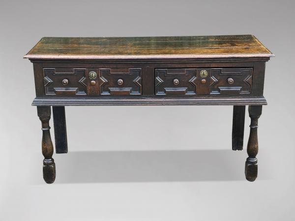SOLD/18TH CENTURY OAK GEOMETRIC DRESSER