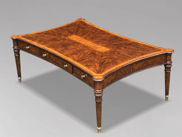 SOLD/QUALITY WALNUT INLAID COFFEE TABLE BY BRIGHTS OF NETTLEBED