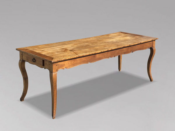 SOLD/19TH CENTURY FRENCH FRUITWOOD FARMHOUSE KITCHEN TABLE