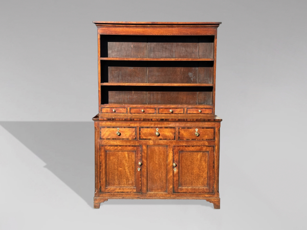 SOLD/19TH CENTURY FRUITWOOD AND MAHOGANY BANDED DRESSER