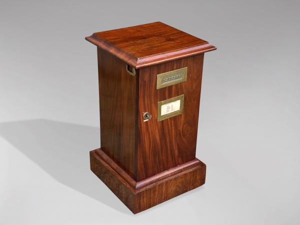 19TH CENTURY VICTORIAN MAHOGANY COUNTRY HOUSE POST BOX, C1880