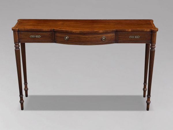 20TH CENTURY MAHOGANY CONSOLE TABLE BY ARTHUR BRETT, C1950