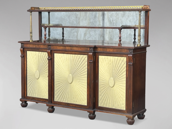 EARLY 19TH CENTURY REGENCY PERIOD ROSEWOOD SIDEBOARD GILLOWS, C1810