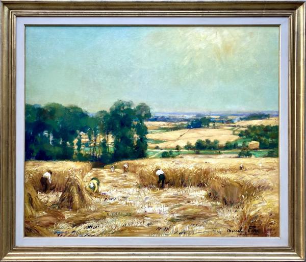 SOLD/LARGE OIL PAINTING BY PIRE MARCEL, 1913-1981